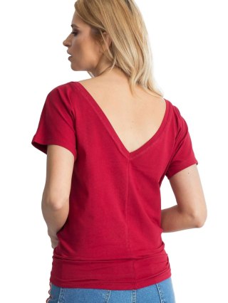 T-shirt RV-TS-4662.04X bordowy M