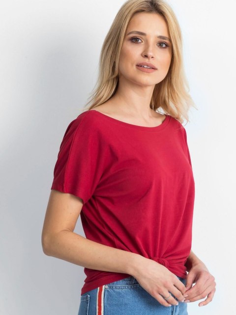 T-shirt RV-TS-4662.04X bordowy S T-shirt RV-TS-4662.04X bordowy S