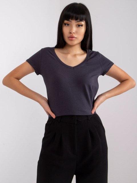 T-shirt RV-TS-4837.30P grafitowy XS T-shirt RV-TS-4837.30P grafitowy XS