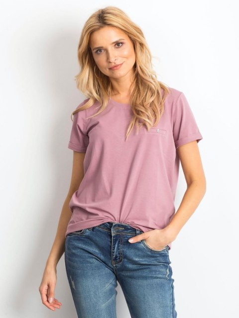 T-shirt RV-TS-4838.54P ciemny różowy S T-shirt RV-TS-4838.54P ciemny różowy S
