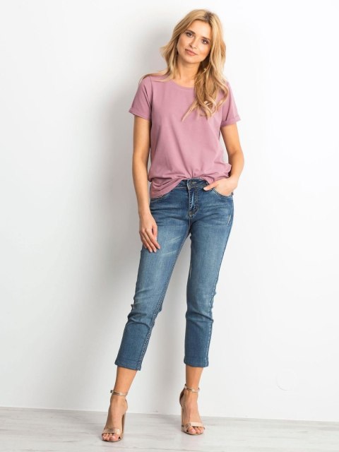 T-shirt RV-TS-4838.54P ciemny różowy S T-shirt RV-TS-4838.54P ciemny różowy S