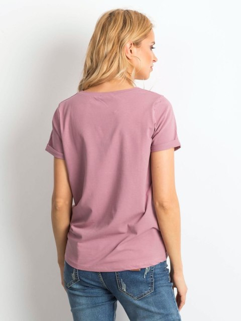 T-shirt RV-TS-4838.54P ciemny różowy S T-shirt RV-TS-4838.54P ciemny różowy S