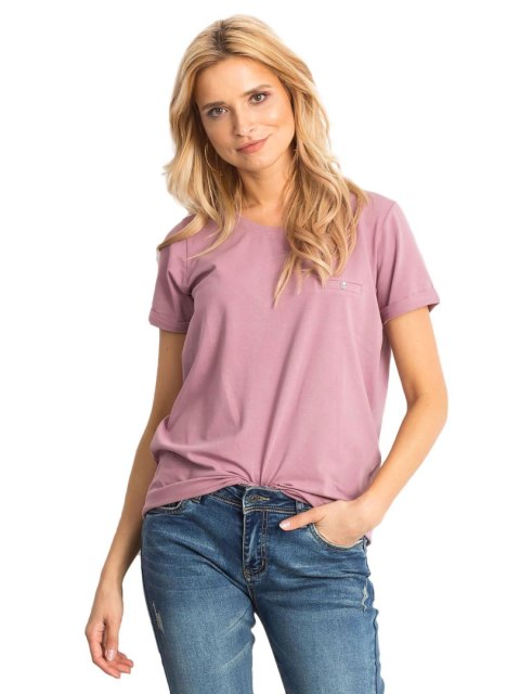 T-shirt RV-TS-4838.54P ciemny różowy S T-shirt RV-TS-4838.54P ciemny różowy S