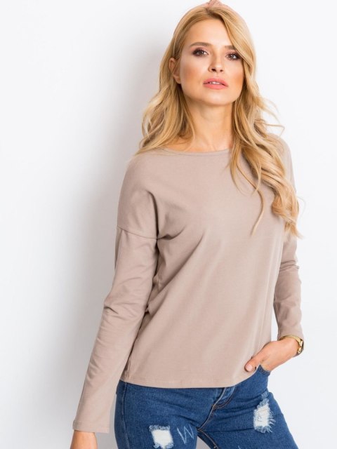 Bluzka RV-BZ-5121.23P ciemny bezowy XL Bluzka RV-BZ-5121.23P ciemny bezowy XL