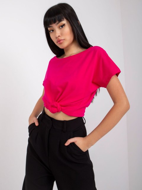 T-shirt RV-TS-4662.03X fuksjowy M T-shirt RV-TS-4662.03X fuksjowy M