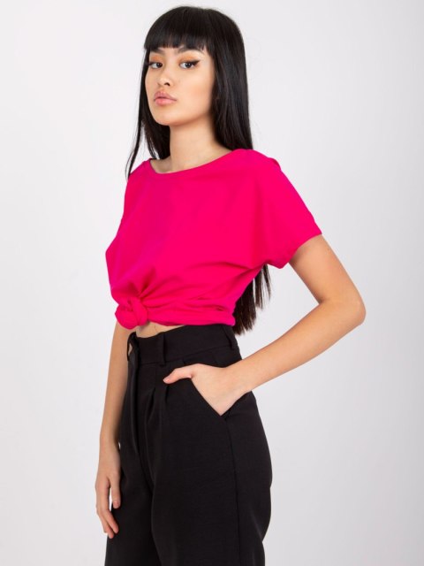 T-shirt RV-TS-4662.03X fuksjowy XS T-shirt RV-TS-4662.03X fuksjowy XS
