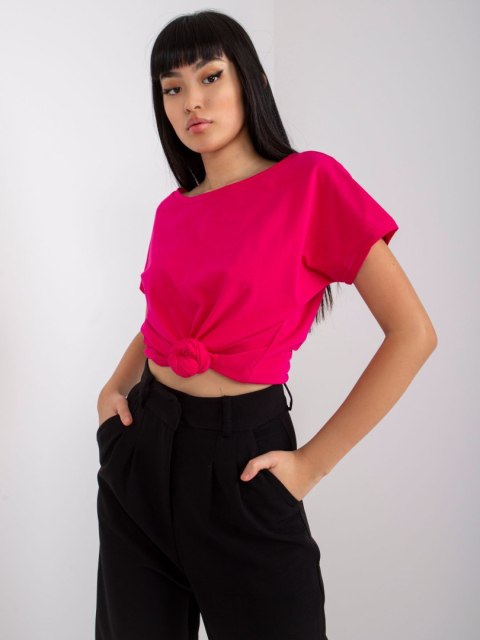 T-shirt RV-TS-4662.03X fuksjowy XS T-shirt RV-TS-4662.03X fuksjowy XS