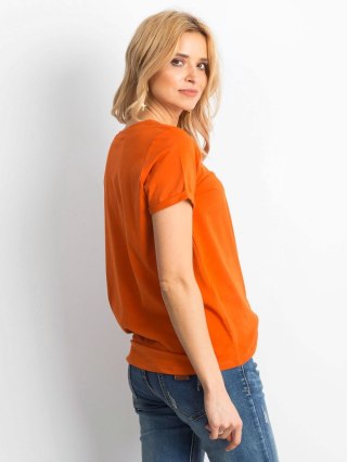 T-shirt RV-TS-4838.51P ciemny pomarańczowy XS