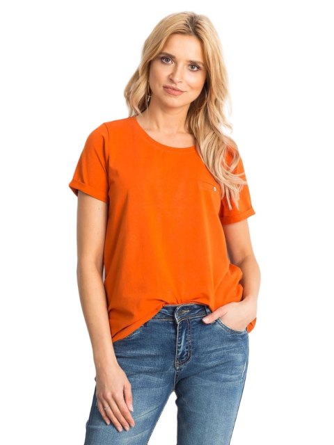 T-shirt RV-TS-4838.51P ciemny pomarańczowy XS