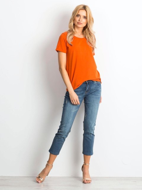 T-shirt RV-TS-4838.51P ciemny pomarańczowy XS