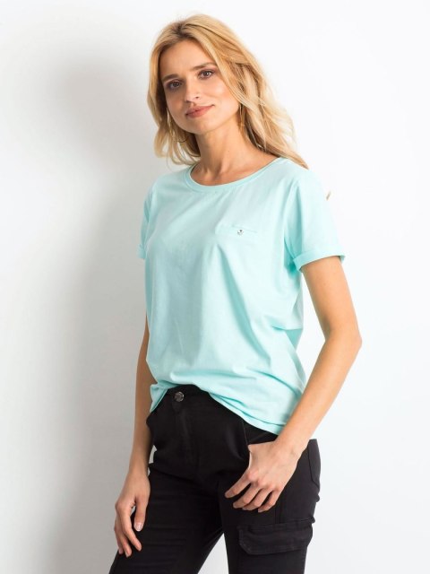 T-shirt RV-TS-4838.56P mietowy XL T-shirt RV-TS-4838.56P mietowy XL