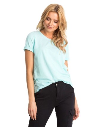 T-shirt RV-TS-4838.56P mietowy XS