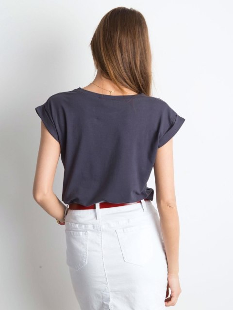 T-shirt RV-TS-4833.61P grafitowy S T-shirt RV-TS-4833.61P grafitowy S