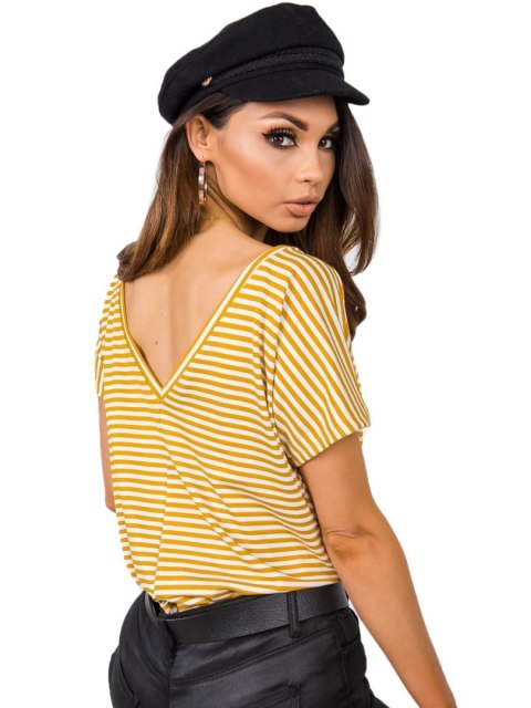 T-shirt TP-TS-5480.97P biało-żółty XL T-shirt TP-TS-5480.97P biało-żółty XL