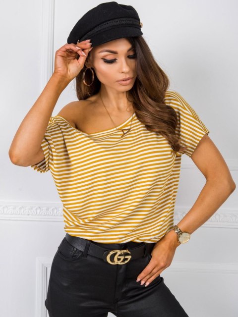 T-shirt TP-TS-5480.97P biało-żółty XL T-shirt TP-TS-5480.97P biało-żółty XL