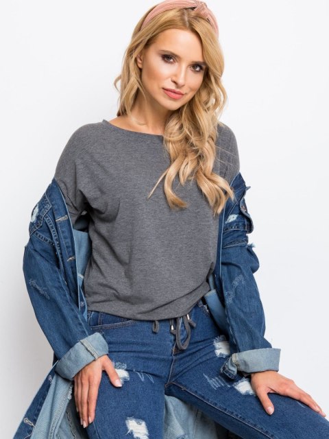 Bluzka RV-BZ-5122.04P ciemny szary S Bluzka RV-BZ-5122.04P ciemny szary S