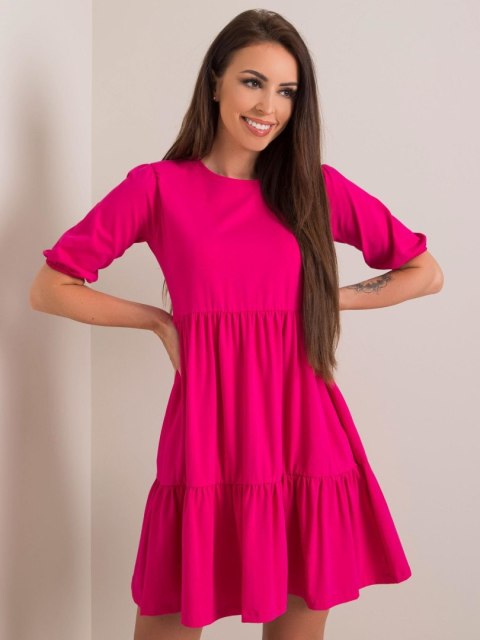 Sukienka RV-SK-5587.93 fuksjowy L Sukienka RV-SK-5587.93 fuksjowy L