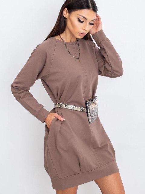 Sukienka RV-TU-5184.93P brązowy L/XL Sukienka RV-TU-5184.93P brązowy L/XL