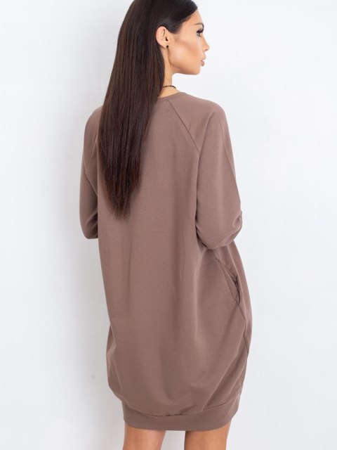 Sukienka RV-TU-5184.93P brązowy L/XL Sukienka RV-TU-5184.93P brązowy L/XL