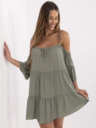 Sukienka TW-SK-BI-80840.20 khaki S