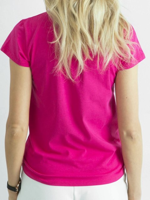 T-shirt RV-TS-4623.71 fuksjowy XL T-shirt RV-TS-4623.71 fuksjowy XL