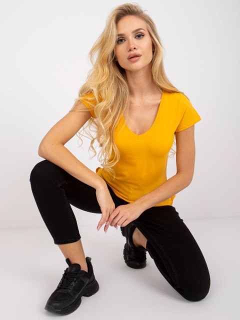 T-shirt RV-TS-4837.38P jasny pomarańczowy S T-shirt RV-TS-4837.38P jasny pomarańczowy S