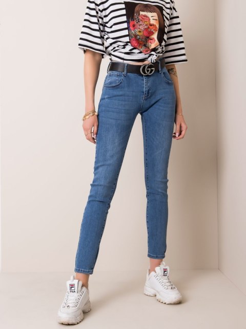 Spodnie jeans NM-DE-SP-18184.31 niebieski XS