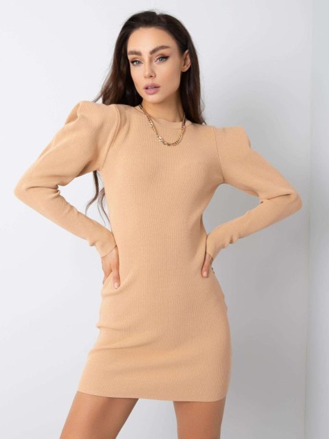 Sukienka 269-SK-5676.91P camelowy Sukienka 269-SK-5676.91P camelowy