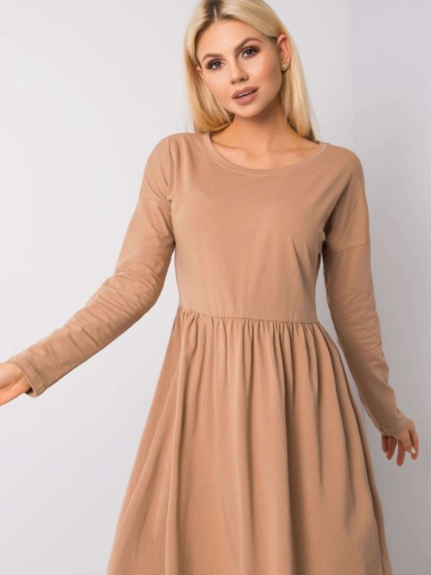 Sukienka RV-SK-5889.41P camelowy S
