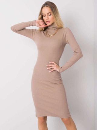 Sukienka RV-SK-R5133.07P ciemny bezowy L/XL