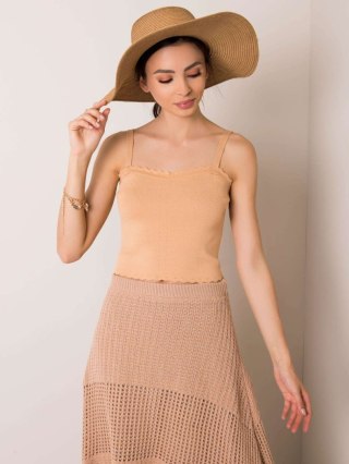 Top 178-TP-3008.94 camelowy one size S/M