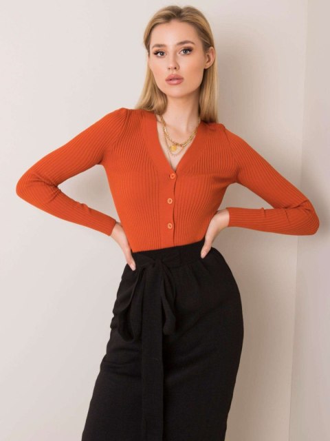 Sweter 205-SW-0327.48 ciemny pomarańczowy Sweter 205-SW-0327.48 ciemny pomarańczowy