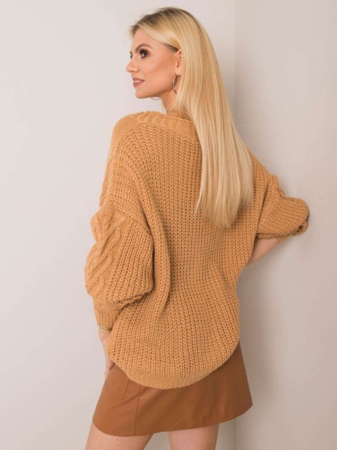 Sweter TW-SW-BI-22022.97 camelowy Sweter TW-SW-BI-22022.97 camelowy