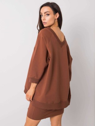 Bluza RV-BL-5676.09 ciemny brązowy S/M