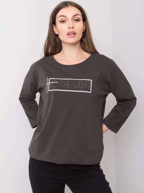 Bluzka RV-BZ-6222.18 ciemny khaki Bluzka RV-BZ-6222.18 ciemny khaki
