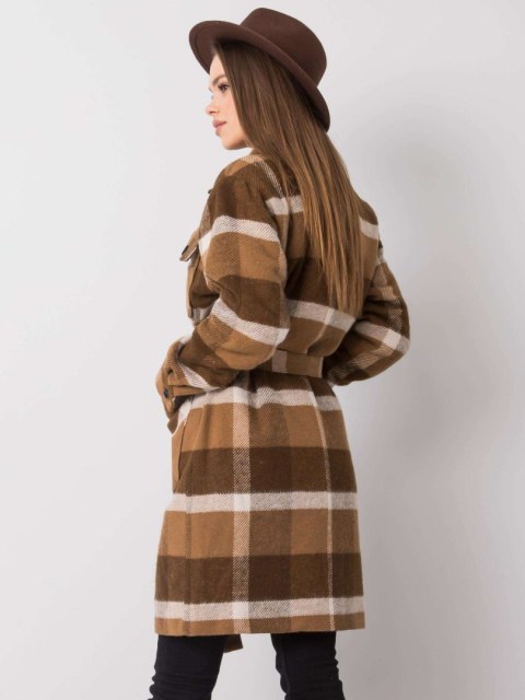 Płaszcz LK-PL-508354.16X brązowy 40 Płaszcz LK-PL-508354.16X brązowy 40