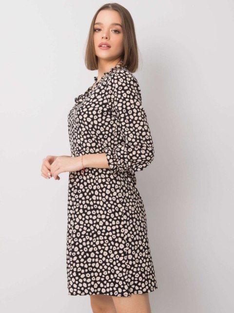 Sukienka WN-SK-R817.66 czarno-beżowy S Sukienka WN-SK-R817.66 czarno-beżowy S