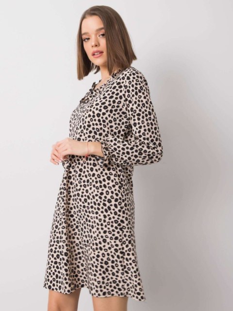 Sukienka WN-SK-R817.66 jasny beżowy XL Sukienka WN-SK-R817.66 jasny beżowy XL