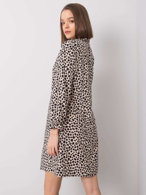 Sukienka WN-SK-R817.66 jasny beżowy XL Sukienka WN-SK-R817.66 jasny beżowy XL