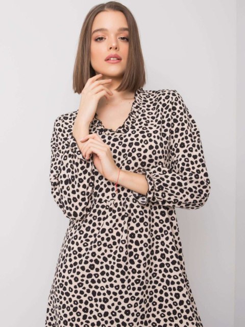 Sukienka WN-SK-R817.66 jasny beżowy XL Sukienka WN-SK-R817.66 jasny beżowy XL