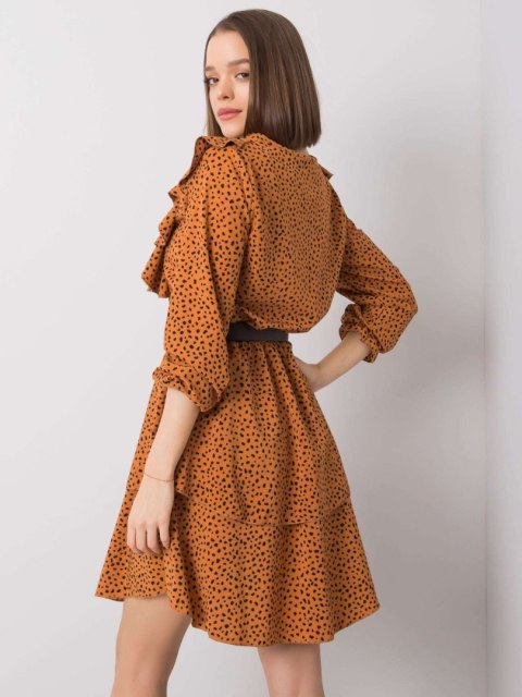 Sukienka WN-SK-R824.68 jasny brązowy S Sukienka WN-SK-R824.68 jasny brązowy S