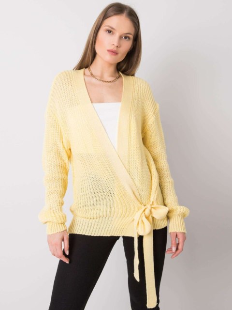 Sweter 269-SW-21617.26 jasny żółty Sweter 269-SW-21617.26 jasny żółty