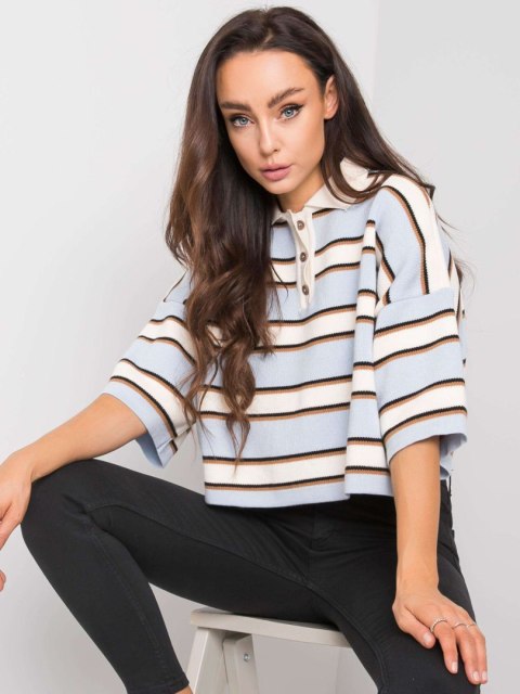 Bluzka 269-BZ-15501.94P biało-niebieski Bluzka 269-BZ-15501.94P biało-niebieski