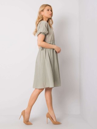 Sukienka 217-SK-25663.03 khaki M
