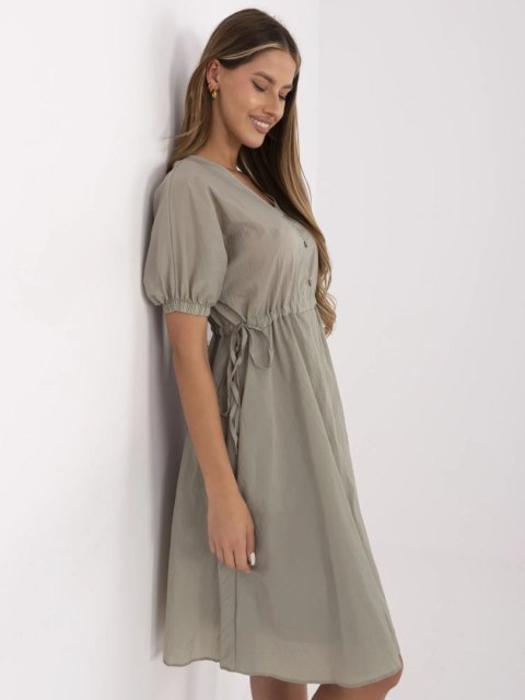 Sukienka 217-SK-25663.03 khaki M Sukienka 217-SK-25663.03 khaki M