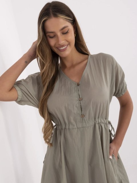 Sukienka 217-SK-25663.03 khaki M Sukienka 217-SK-25663.03 khaki M