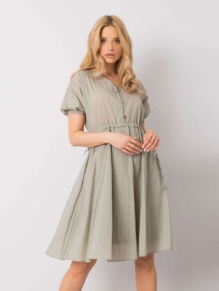Sukienka 217-SK-25663.03 khaki S