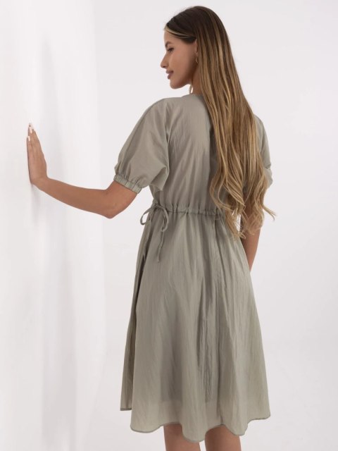 Sukienka 217-SK-25663.03 khaki S Sukienka 217-SK-25663.03 khaki S