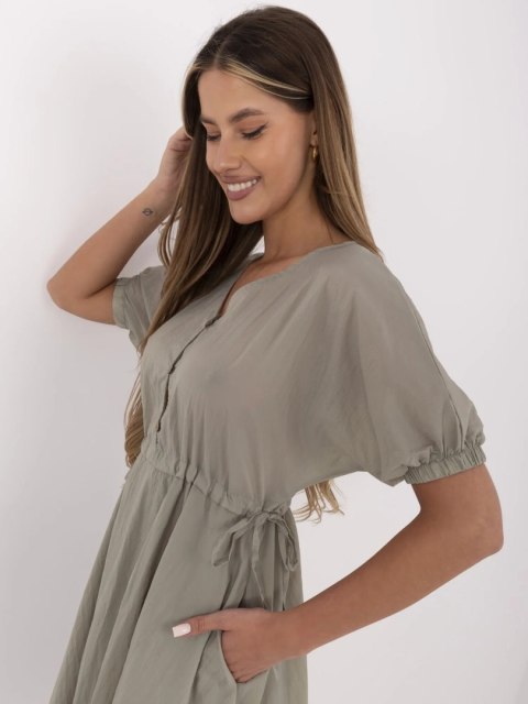 Sukienka 217-SK-25663.03 khaki S Sukienka 217-SK-25663.03 khaki S