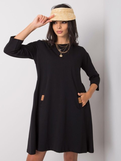 Sukienka RV-SK-6274.36P czarny S/M Sukienka RV-SK-6274.36P czarny S/M